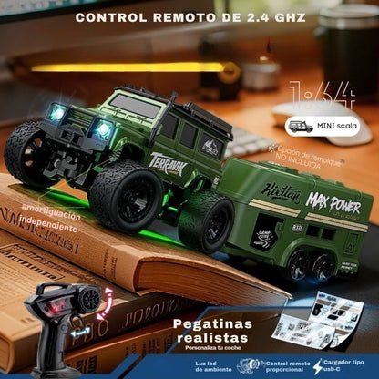 Mini Coche Todoterreno RC 1/64